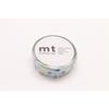 Masking Tape - MT - Silver Sun Pattern - Repositionable Adhesive - Washi Paper - Mixed