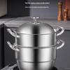 SULETE Thick 316 Stainless Steel Steamer & Soup Pot