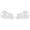 Pair of Clear PC Car Headlight Covers for Left/Right Front - Fits Ben