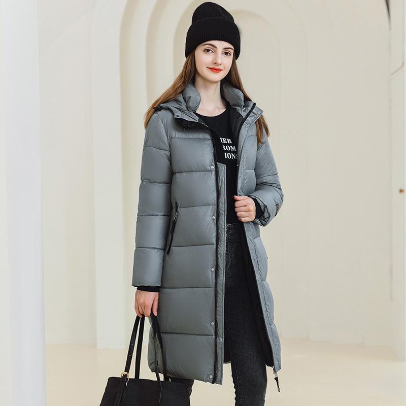 Winter Women's Jacket Parka Coat Hooded Outwear Female Parka Thick Cotton Padded Winter Female Coats Over The Knee Loose and Thick Cotton Jacket