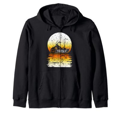 MOTORCYCLE FUN Zip Hoodie TRIKE, TRIKE, BIKE, BIKER,