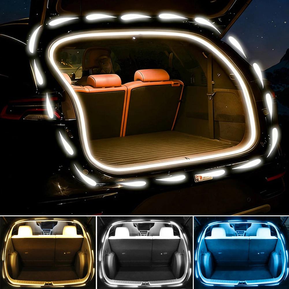 Car Trunk Led Light Strip Waterproof Flexible Ambient Light Strip Automatic on/Off Hidden Installation Universal for Suv/Mpv