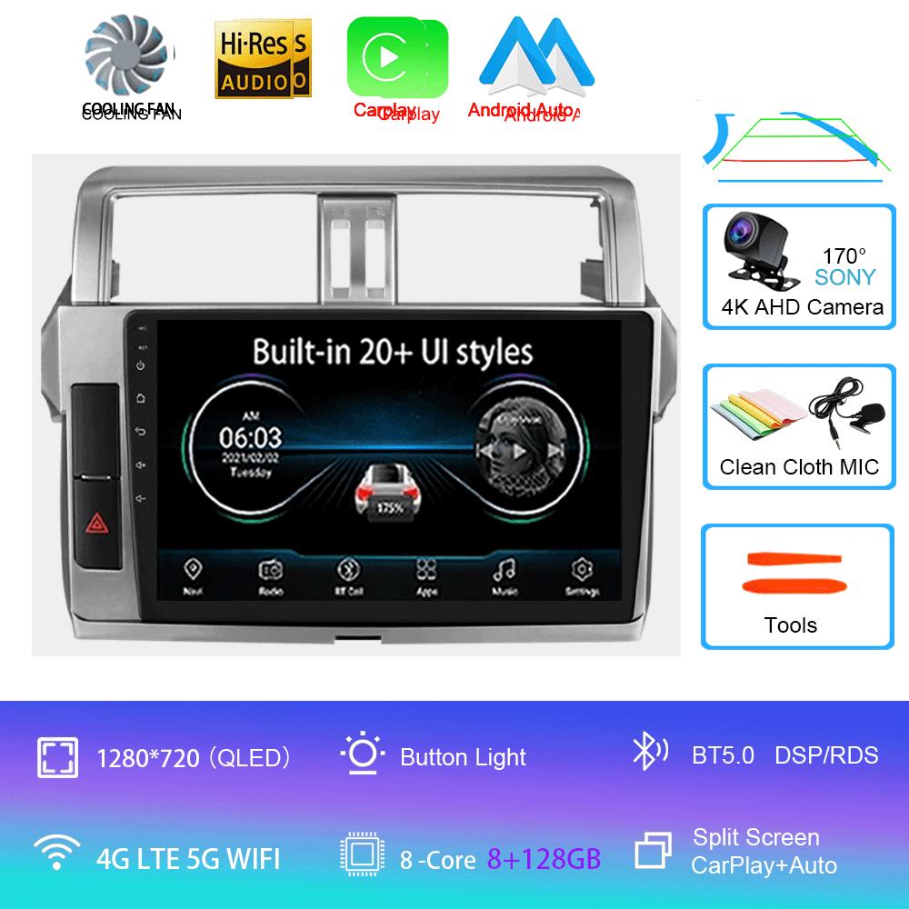 Android 14 Car multimedia Video player radio Stereo For Toyota Land Cruiser Prado 150 2013 2014 2015-2017 7862 2din GPS Carplay