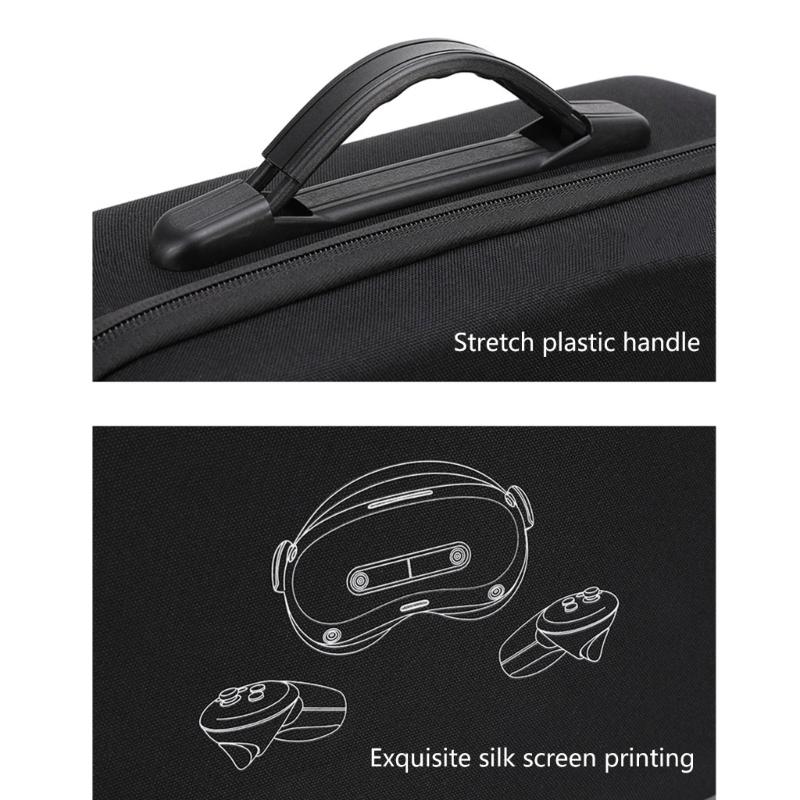 Portable Travel VR Carrying Case for 4 Ultra VR Shockproof EVA Storage Bag with Convenient Handle