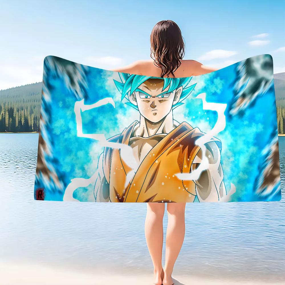 Dragon Ball-G-GOKU Big Microfiber Beach Towels Quick Dry Towel Sand Beach Towels Pool Towel for Travel Swim Pool Yoga