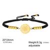 Lucktune Islamisches Ayatul Kursi Armband Edelstahl Verstellbar Handgefertigt Glücksbringendes Rotes Schnurarmband für Damen Herren Muslimischer Schmuck