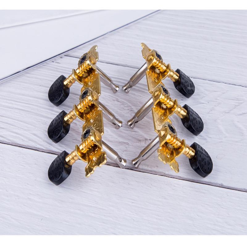 1 Pair 3L 3R Gold Plated Classical Guitar Tuning Pegs Machine Heads Tuning Keys Tuners Guitar Accessories
