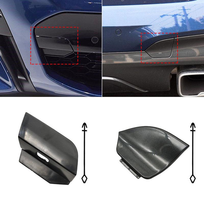For BMW G01 M Sport Car Front Rear Bumper Tow Hook Cover Cap Accessory Black For BMW X3 M 2018- 51118098823 51128098806
