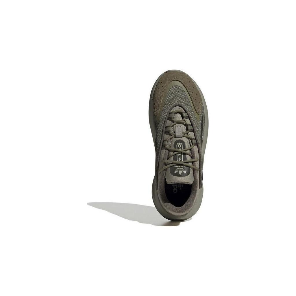 Adidas Originals Ozelia Versatile Comfortable Shock Absorbing Durable Low Top Kids Casual Shoes Kids Casual Shoes Gray Green IG7465