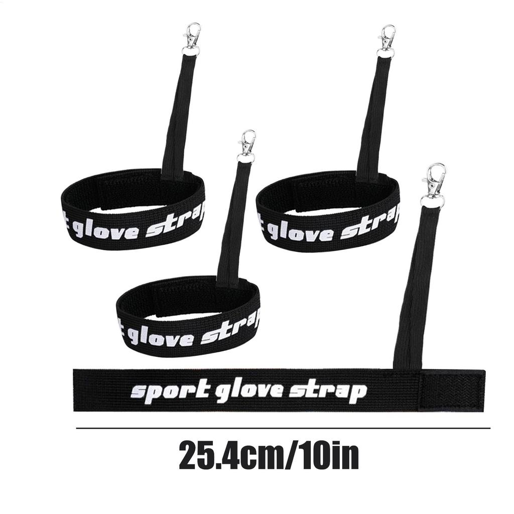 4 Pieces Ski Glove Leashes Wrist Lanyard with Carabiner Clip Gloves Holder Strap Prevent Loss for Snowboarding Winter Sports
