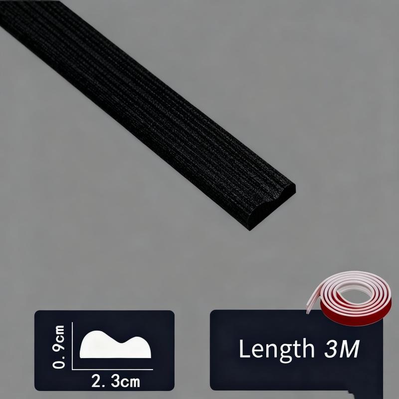 Elegant Self-Adhesive 1 Roll Decorative Strips Picture Frame Shape Flexible Peel and Stick Trim for Wall Floor Furniture Cabinet