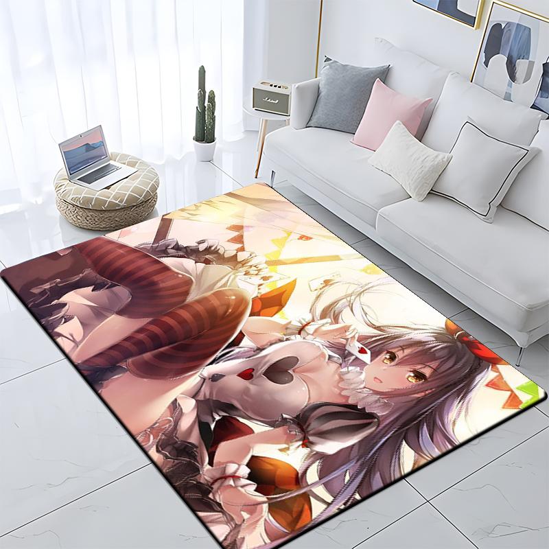 Sexy Girls Printed Carpet Living Room Home Decor Sofa Table Rug Anti Slip Chair Cushion Lounge Mat Large Rug Picnic Camping Yoga