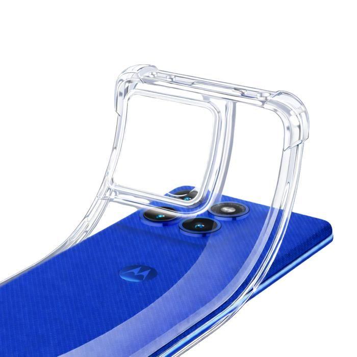 Etui i smycz na szyję do Motorola Edge 60/60s/60 Pro/60 Fusion - Przezroczyste Miękkie TPU Czarny regulowany sznurek Phonillico®