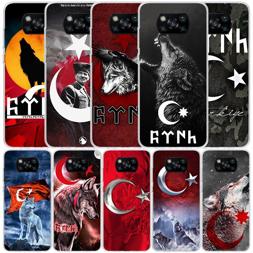 Turkey Turkish Flag Phone Case For Xiaomi Poco F7 Ultra X5 X6 X7 Pro M7 Redmi 15C 15 13C 13 12C 12 10C 10 10A 9 9C 9A 9T Cover P