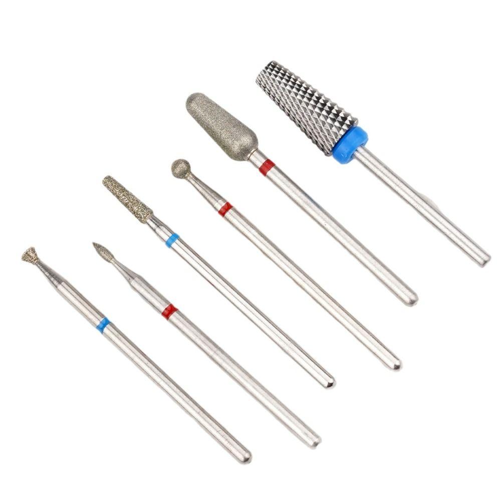 6Pcs High-hardness Nail Polishing Head Set Cuticle Nail Grinding Bits  Nail Tools Accessories