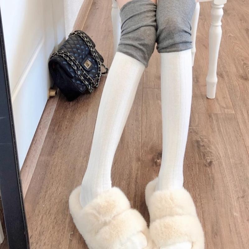 1 Pair Ruffle Thigh High Socks Tube Frilly Socks Long Tube Socks for Girl Over Knee Stockings Princess Style Dress Socks