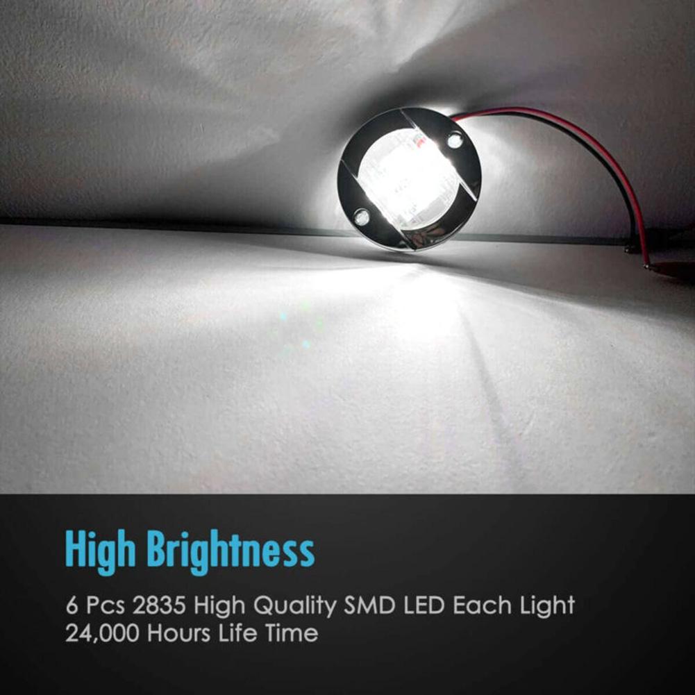 12V-24V DC LED Sterrenlichten Witte Cockpit Licht Lamp Brede lichtbundelhoek