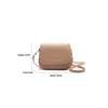 Shoulder Bag Waterproof PU Leather Simple Solid Color Flap Crossbody Messenger for Daily Commute Travel Shopping