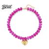 Charmanter Hals Schmuck Klobiger Bunter Perlen Choker Harz Perlen Halskette