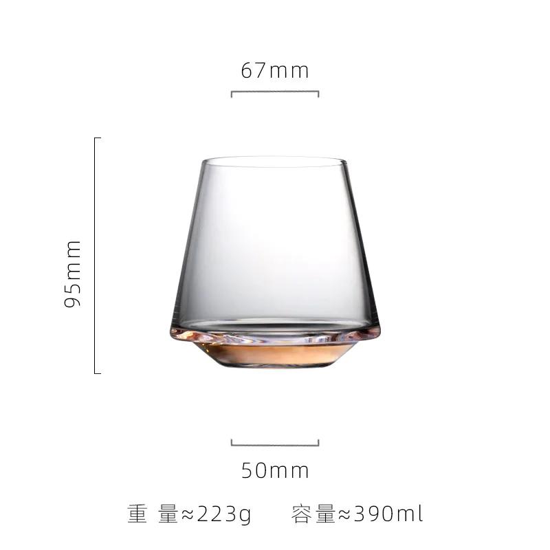 Nordic Light Luxury Golden Wine Glasses Burgundy Glass Goblets Home Whiskey Glasses Barware Showroom Wine Cabinet Decoration