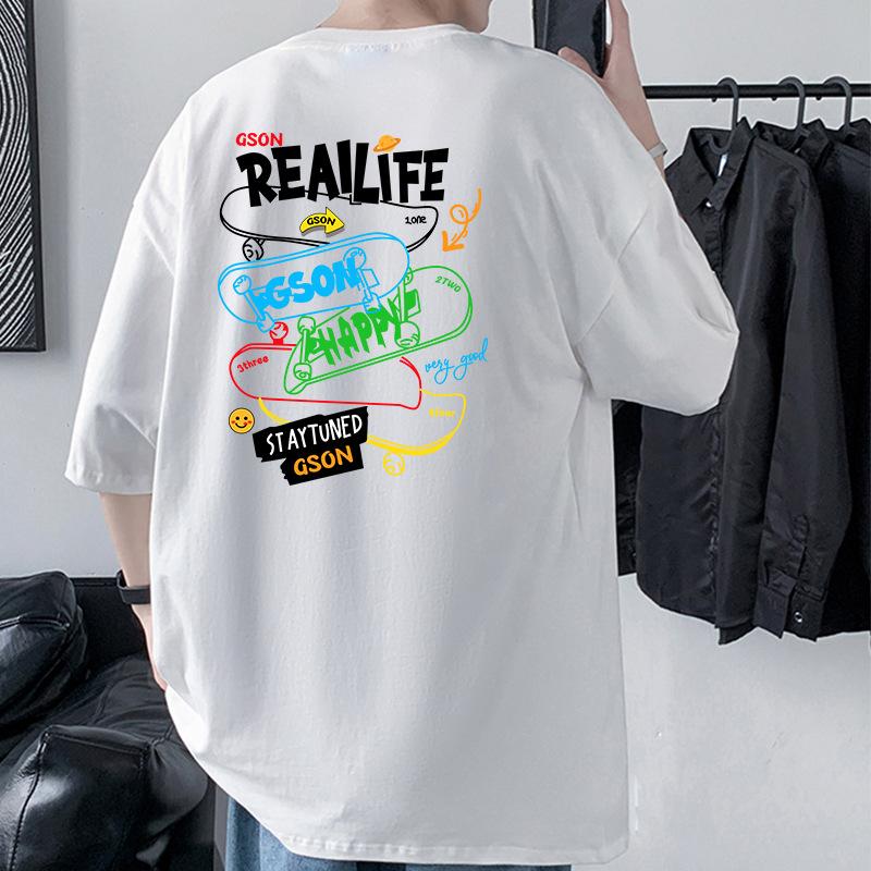 

Мужская футболка оверсайз в стиле хип-хоп со спущенным плечом, 100% хлопок, уличная футболка XXXL белый