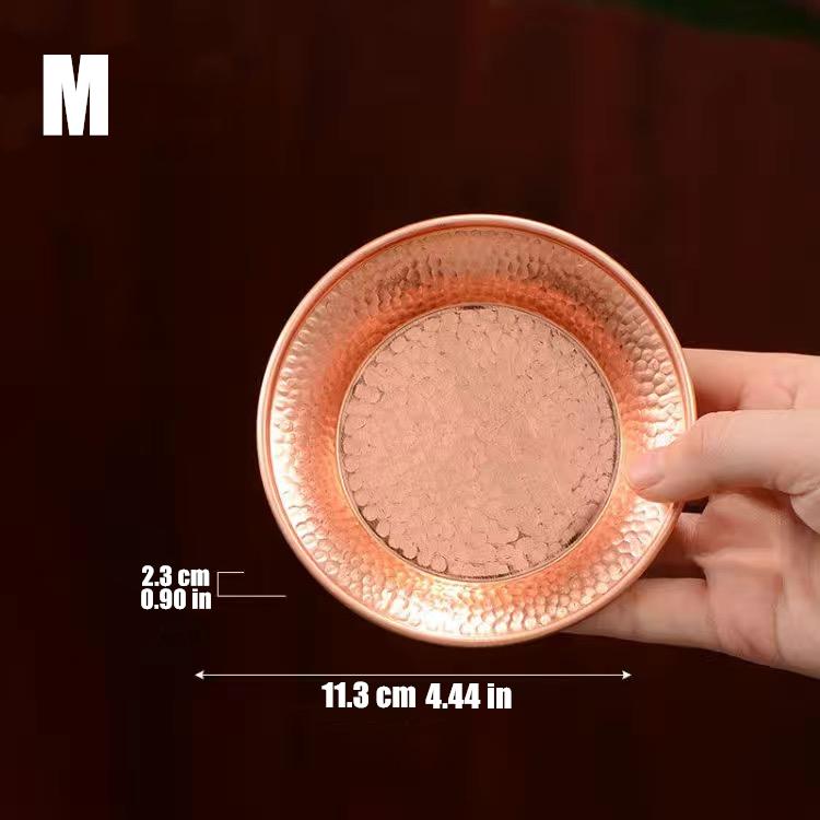 

Тибетская медная пластина 15,4 см гравировка буддизм латунное блюдо благоприятные тантрические алтари для будды поднос настольный домашний подарок декоративный