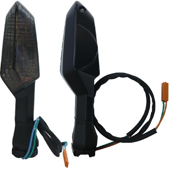 Motorcycle Turn Signals - Amber Light,12V, Halogen Indicator Light Waterproof Smoke Lens Fits KAWASAKI NINJA 300 400 650 1000 ZX6R ZX10R ZX10RR