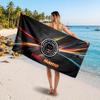 Penrith Panthers Customized Name Text Beach Towel, Soft Absorbent Towel Beach Pool Travel Personal Gift