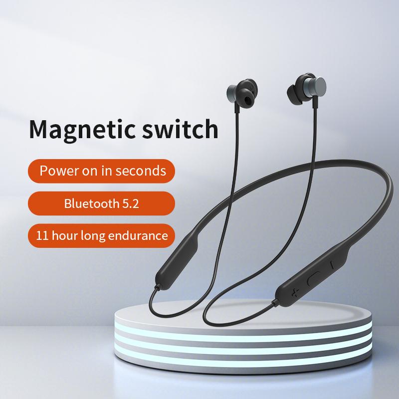 

Q21 HiFi Sound Bluetooth-compatible Earphones Magnetic Neckband Headphones Support HD Calls A