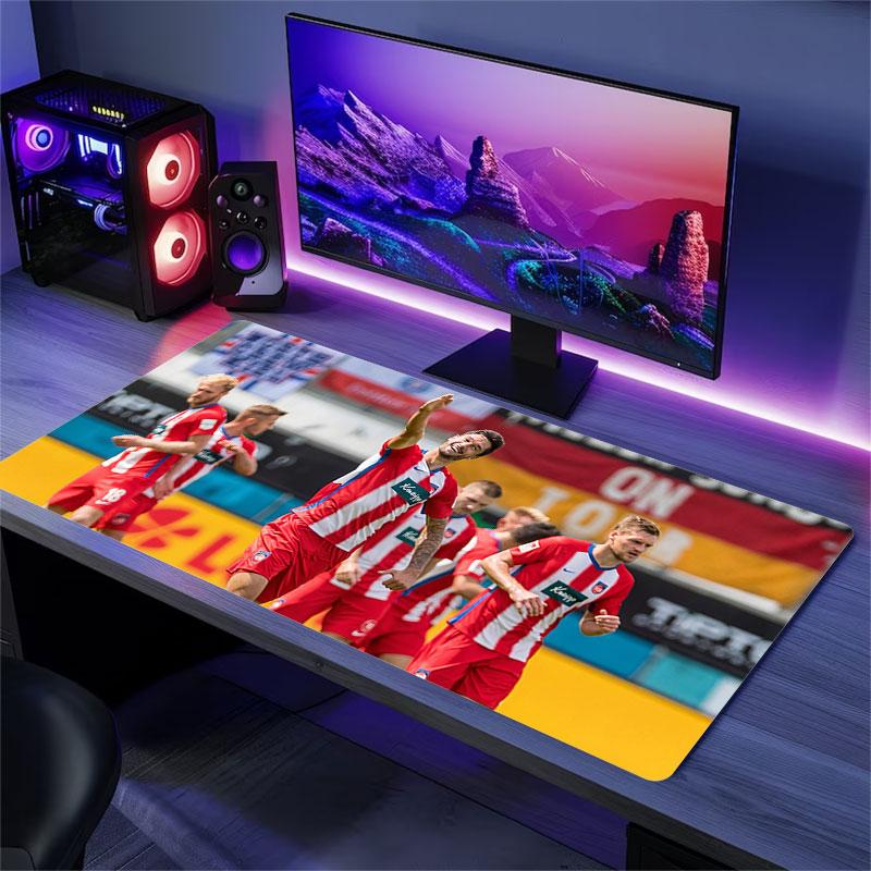 FC Heidenheim Mauspads, Große Gaming-Schreibtischmatte, Rutschfestes XXL-Mauspad für Laptop & Tablet, Mini-PC-Spielmatte mit Genähten Kanten