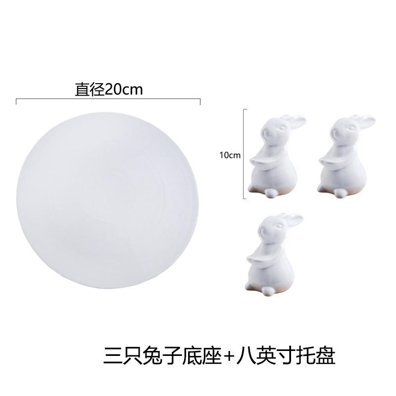 

Подставка для десертов на свадьбу в виде кролика - фруктовая тарелка, подставка для торта, блюдо для димсамов и тарелки для суши для подачи закусок и десертов