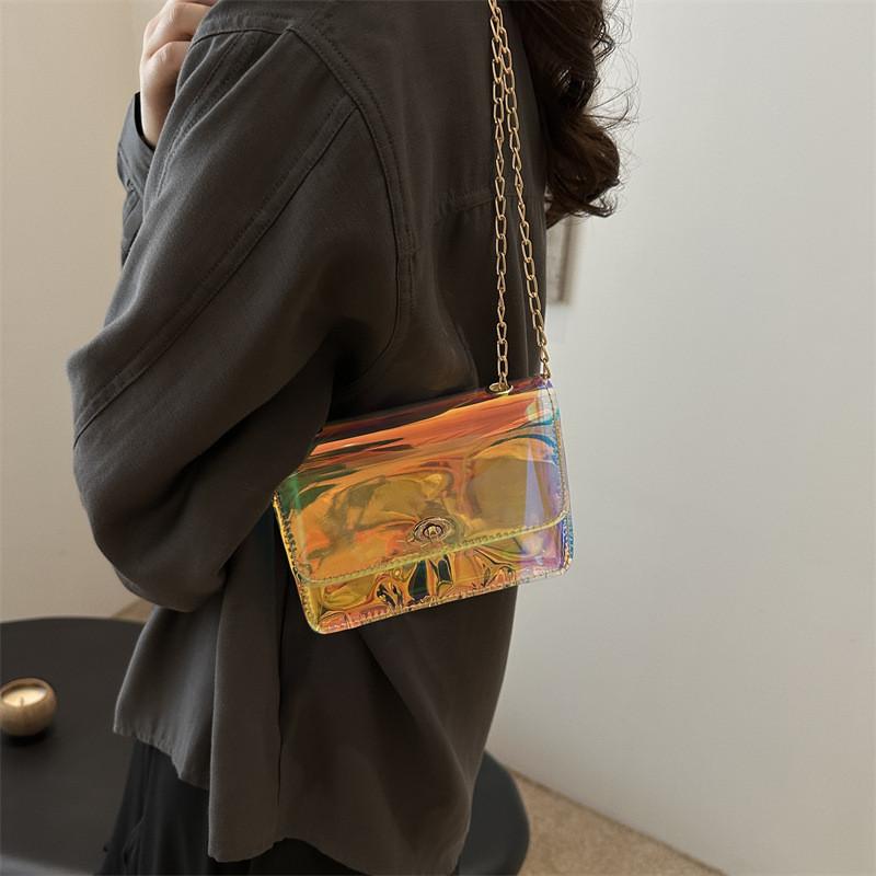 Stylish Summer 2024 Pvc Shoulder Bag Trendy Street Style Crossbody Bag