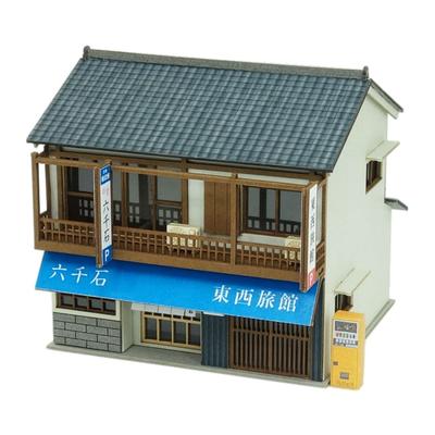 Sankei Nostalgic Diorama Series Ryokan Paper Craft 4XL 1/150 MP03-113