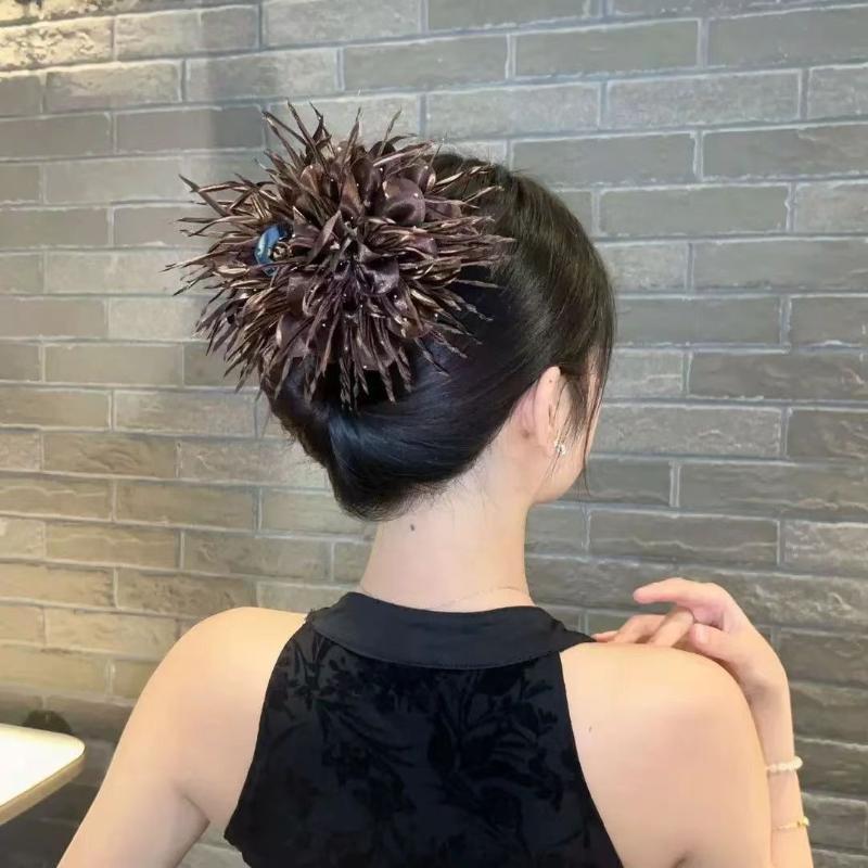 

Ретро Заколки-крабы с цветами Элегантная Геометрическая Заколка-бант для волос Зажим-краб для волос для Женщин Вечерние Аксессуары для волос Головной убор Ювелирные изделия Подарки белый