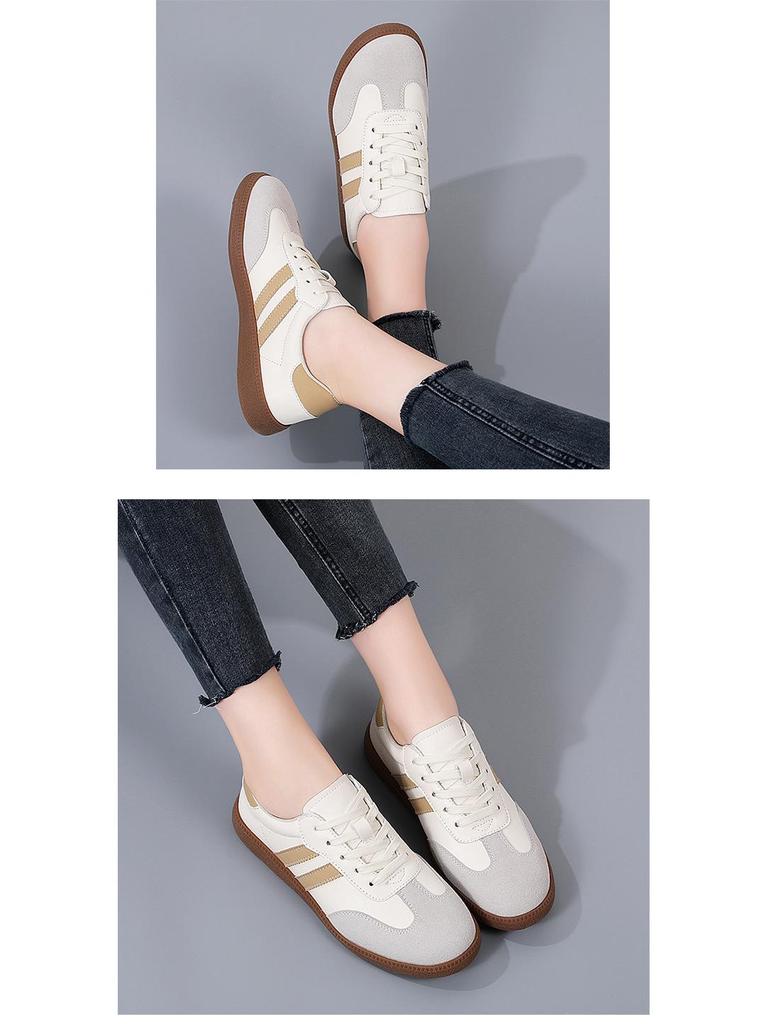 Women's Plus Size Retro Colorblock Sport Sneakers - White, Sizes 35-44