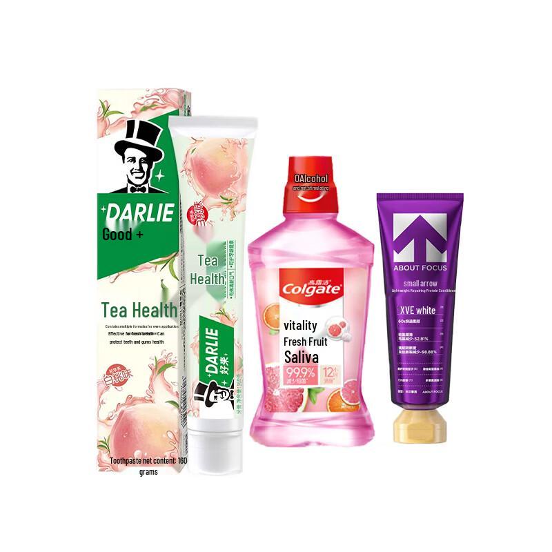 Hawley & Hazel Peach Flavor Oral & Hair Care Bundle
