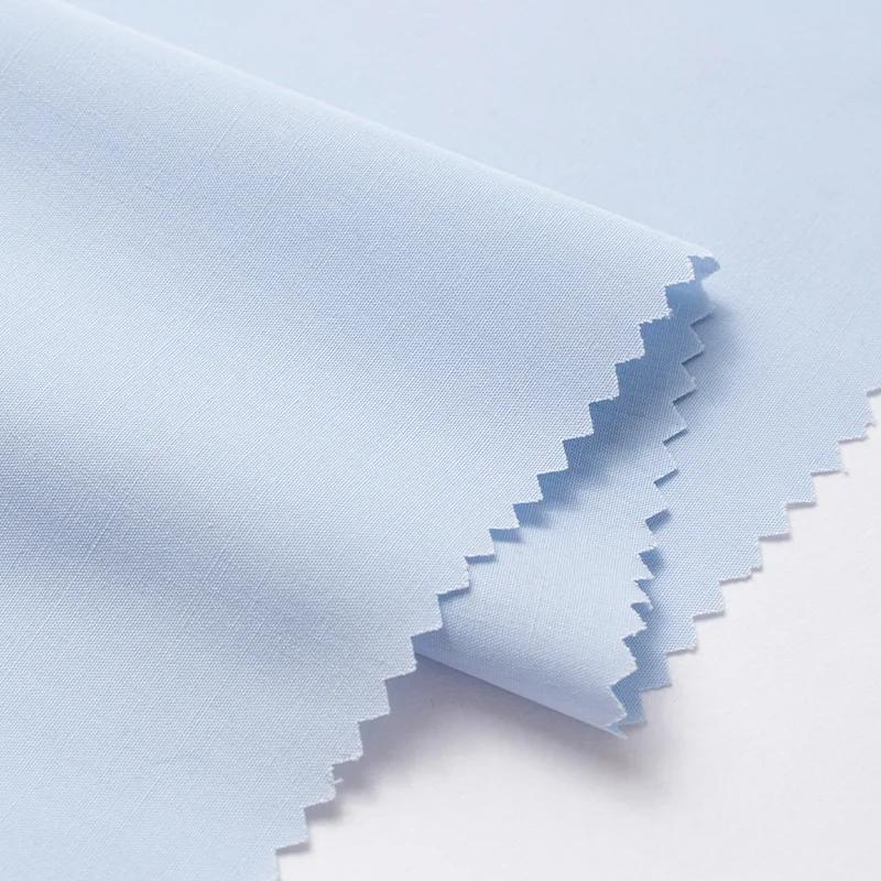 Plain Combed Cotton Fabric Poplin for Clothes Shirt Dresses Sewing High-grade Smooth Skirts Cloth Thin Anti-wrinkle