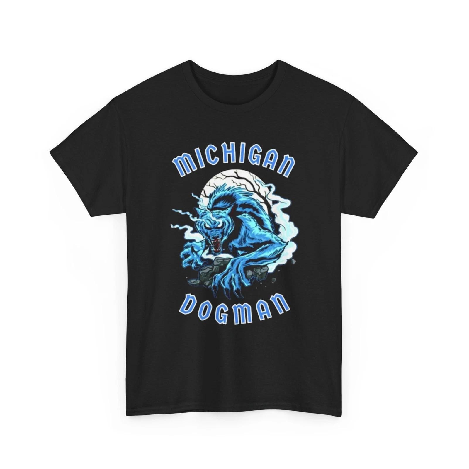 

Cryptid Legend Michigan Dogman Printed T shirt Mythology Creature Collectible L