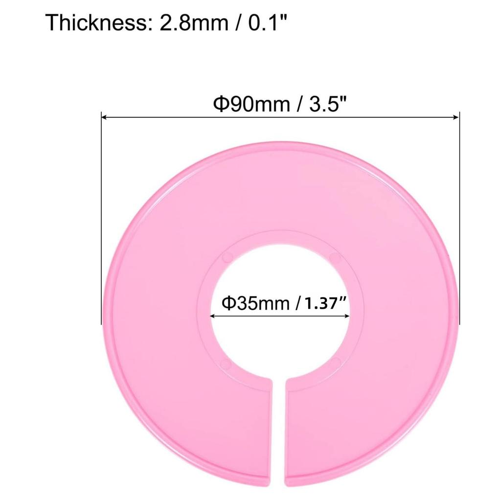 Colorful Plastic Clothing Divider Rings: Round Size Markers for Garments