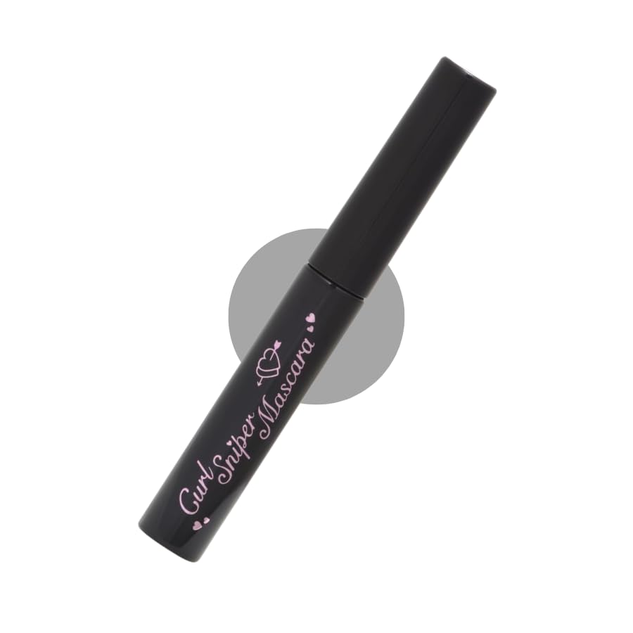 Canmake Curl Sniper Mascara 01 Black and sweat creates monomoshop original logo packaging M 4.0g Ultra-fine brush, curl-holding, fiber-free, water,