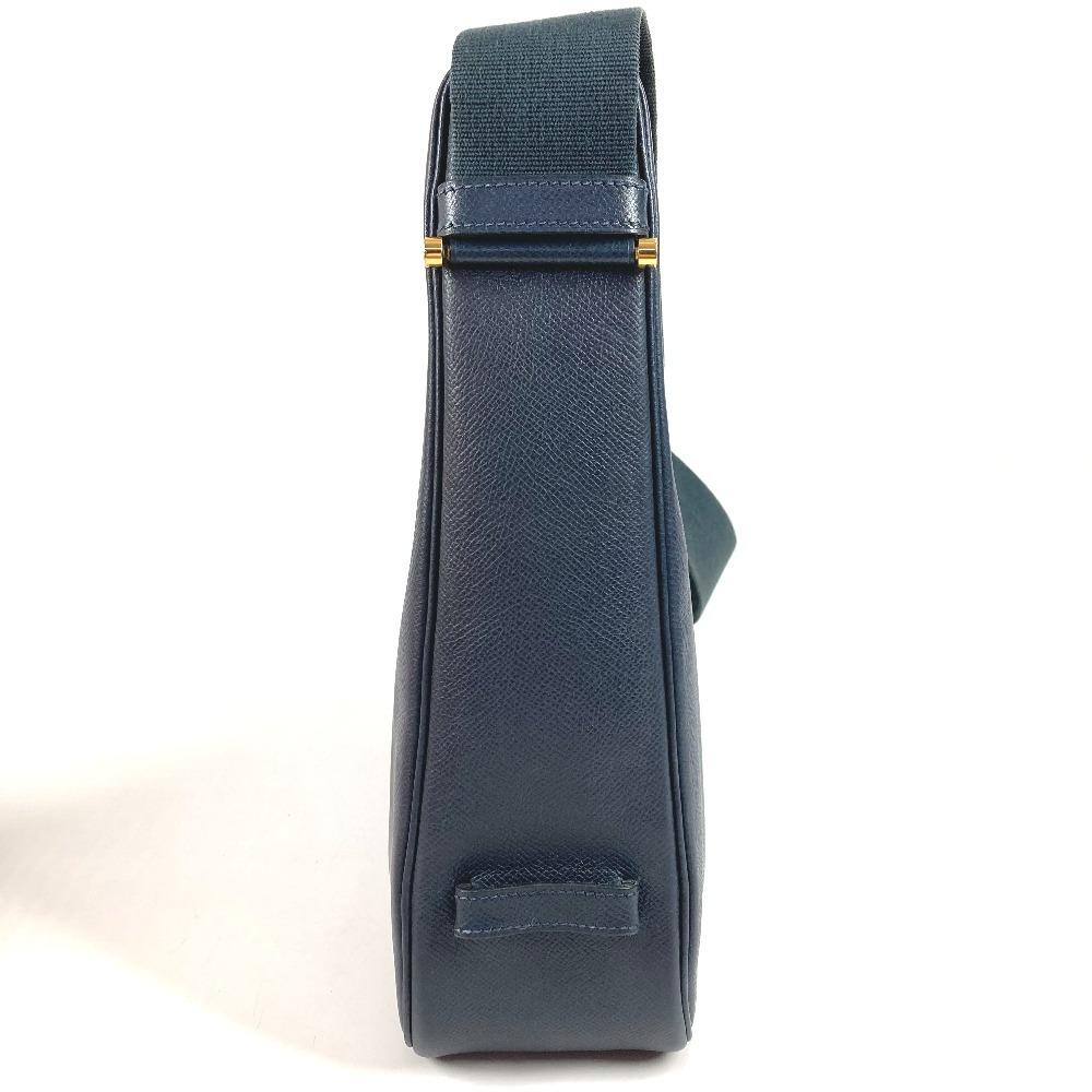 HERMES vintage Sako Bag Tote Bag Shoulder Bag Courchevel Navy/GoldHardware