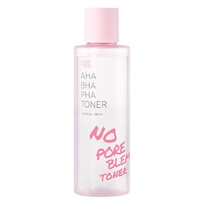 Touch in SOL No Poreblem AHA BHA PHA Toner 160ml   Make-up-Vorbereitung & Porenreiniger - Peelt, beruhigt & erfrischt die Haut F