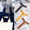 6pcs/set Leather Hook Baggage Organizer Belt Buckles T-shape Travel Accessories  Suitcase