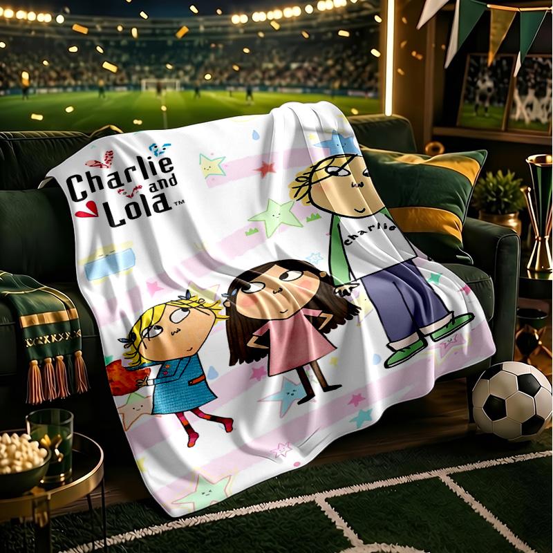 Lola Adventure Throws Blanket Flannel Blankets Plush for Couch Bed Gifts for Men Women Travel Picnic Blanket Christmas Fan Gifts