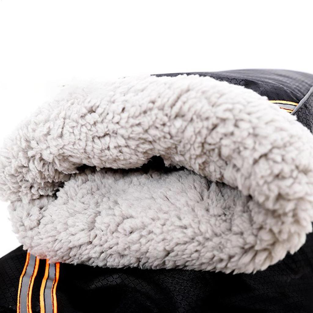 Handlebar Gloves Reflective Waterproof Hand Muffs Windproof Warm Handlebar Muffs for Cold Weather Men Women Motorcycle Riding