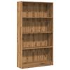 VidaXL Bibliothèque chêne artisanal 80x24x143 cm bois d'ingénierie, étagère à livres, porte-livres, support à livres, 857852