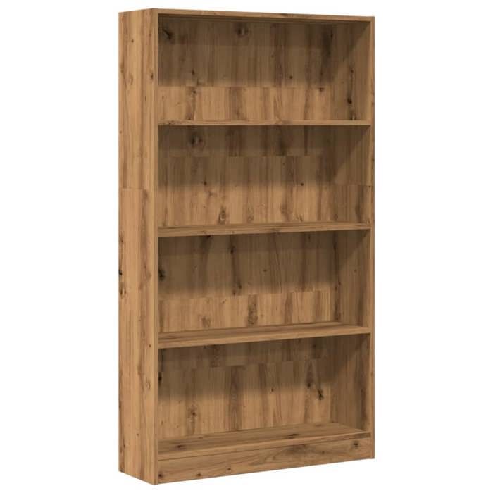 VidaXL Bibliothèque chêne artisanal 80x24x143 cm bois d'ingénierie, étagère à livres, porte-livres, support à livres, 857852