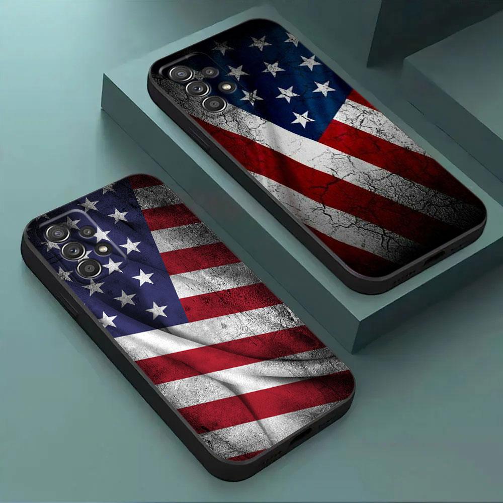 American USA Flag Eagle Phone Case For Samsung Galaxy A15 A25 A24 A23 A22 A21S A20s A13 A10 A05S A04 A03 A02 A14 Soft Back Cover