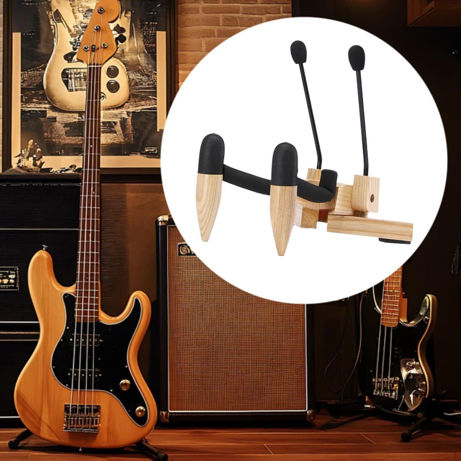 

Напольная стойка для инструментов, компактный держатель для укулеле и гитары 15x18x11.5cm светло-коричневого