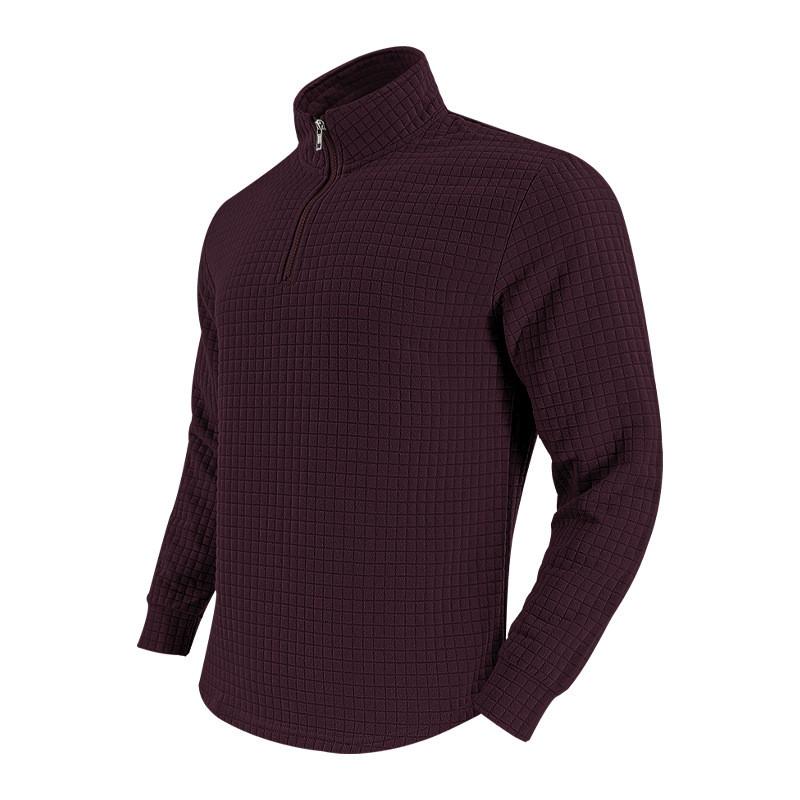 Amerikanischer Vintage Langarm Herren Hoodie Mit Reißverschluss Und Karomuster Für Lässige Herbstkleidung